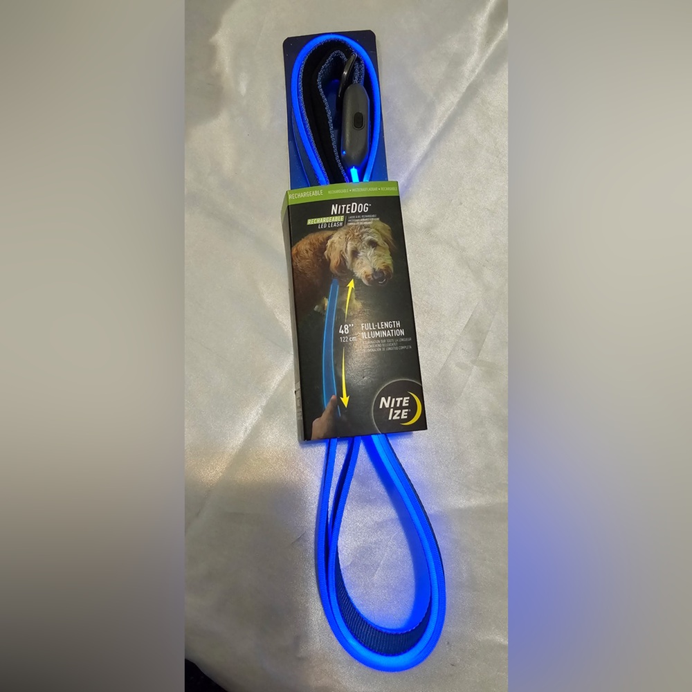 NiteIze NiteDog Rechargeable LED Dog Leash - Blue